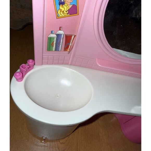 MATTEL Barbie Beauty Center Playset 1991 Bathroom Vanity & Accessories #7566 - Picture 6 of 10